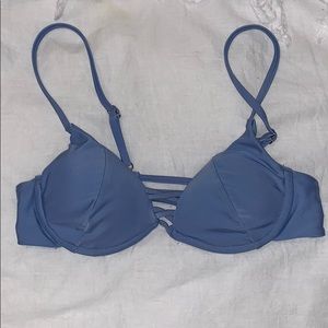 blue bathing suit top